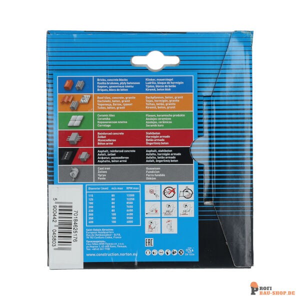 nortonschleifmittel/NORTON_schleifmittel_70184625176 Blades Norton Vulcan-VULCAN UNI-125x22.23-7.5x2_150580